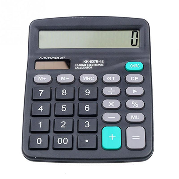 Office Finance Calculator Calculate Commercial Tool Solar / Battery Powered 12 Digit Electronic Calculatory Calculator 147*118MM