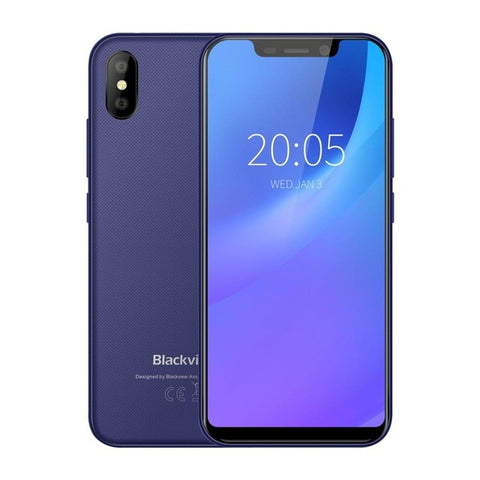 Blackview A30 5.5inch Smartphone Quad Core Mobile Phone 19:9 Full Screen  3G Cellphone MTK6580A Face ID 2GB+16GB Android 8.1