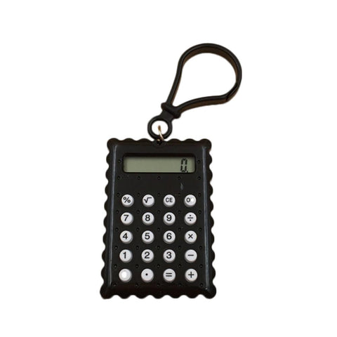 New Arrival Student Pocket Mini Electronic Calculator Biscuit Shape Candy Color School Office Supplies Gift