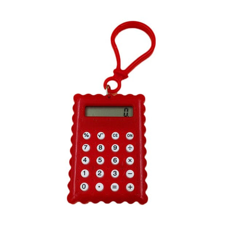 New Arrival Student Pocket Mini Electronic Calculator Biscuit Shape Candy Color School Office Supplies Gift