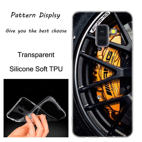 Cool sports car Silicone Case For Samsung Galaxy A50 A30 A10 A40 A6 A8 Plus A20 E A5 A7 2018 2017 2016 Note 9 8 Fashion Cover