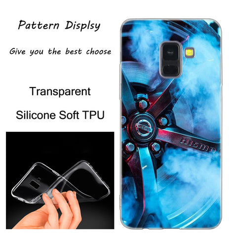 Cool sports car Silicone Case For Samsung Galaxy A50 A30 A10 A40 A6 A8 Plus A20 E A5 A7 2018 2017 2016 Note 9 8 Fashion Cover