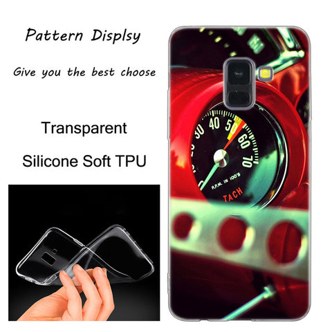 Cool sports car Silicone Case For Samsung Galaxy A50 A30 A10 A40 A6 A8 Plus A20 E A5 A7 2018 2017 2016 Note 9 8 Fashion Cover