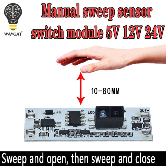 Short Distance Scan Sensor Sweep Hand Sensor Switch Module 36W 3A Constant Voltage for Auto Smart Home Compatible XK-GK-4010A