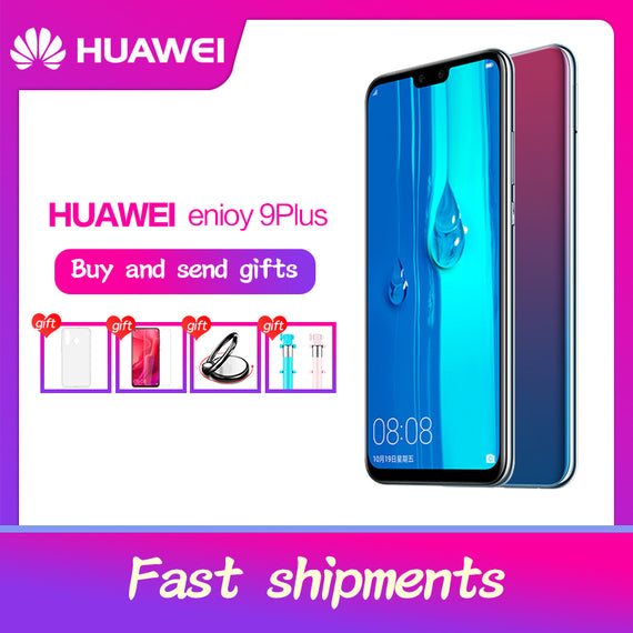 Huawei Y9 2019 Enjoy 9 plus Smartphone 6.5'' Full Screen 2340x1080 Hisilicon Kirin 710 Octa Core Android 8.1 4000mAh 4*Camera