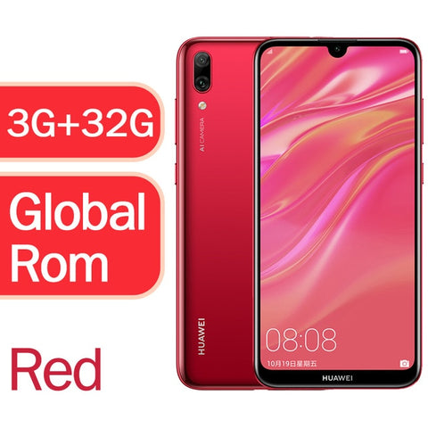 Global versions optional Original Huawei Y7 Pro 2019 Enjoy 9 Smartphone 6.26" Octa Core Android 8.1 13MP Cameras Phone