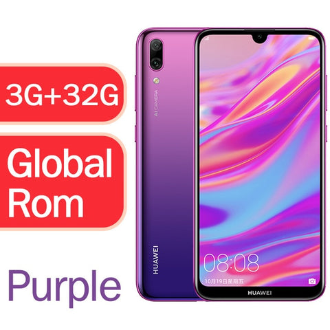 Global versions optional Original Huawei Y7 Pro 2019 Enjoy 9 Smartphone 6.26" Octa Core Android 8.1 13MP Cameras Phone