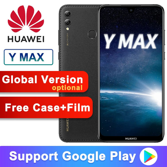 Global Version Optional Huawei Y Max Enjoy Max 7.12inch 5000mAh Smart Phone 4GB 128GB Snapdragon 660 Octa core Dual Back Camera