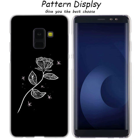 MLLSE Abstract Line Face art dark Fashion Case Cover for Samsung Galaxy A6 A8 Plus A9 A7 2018 A5 2016 2017 A6S A9Star Note9 8 5