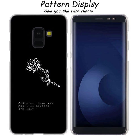 MLLSE Abstract Line Face art dark Fashion Case Cover for Samsung Galaxy A6 A8 Plus A9 A7 2018 A5 2016 2017 A6S A9Star Note9 8 5