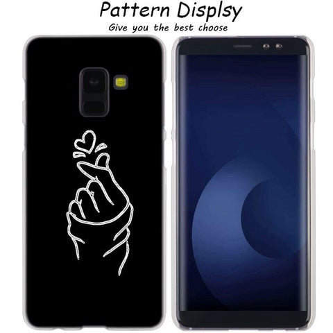 MLLSE Abstract Line Face art dark Fashion Case Cover for Samsung Galaxy A6 A8 Plus A9 A7 2018 A5 2016 2017 A6S A9Star Note9 8 5