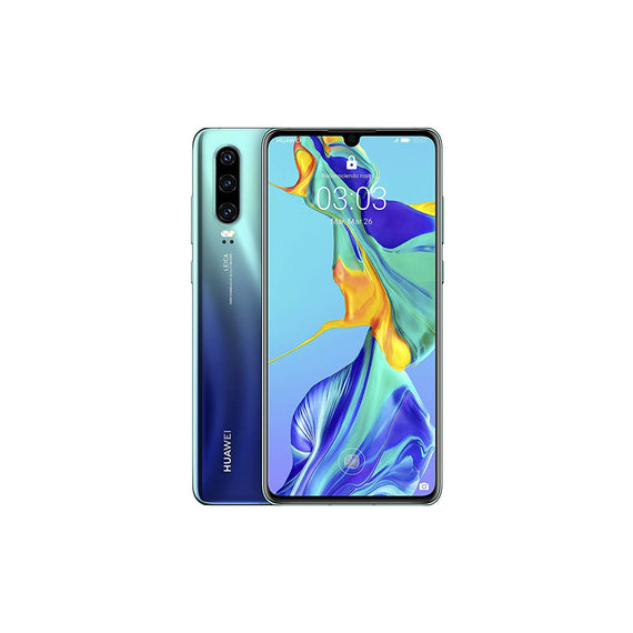 Huawei P30, Dual SIM, Color Aurora Blue, 6 hard GB RAM, Internal 128 GB de Memoria, screen 6.1 ", 40's Camera MP, SIS
