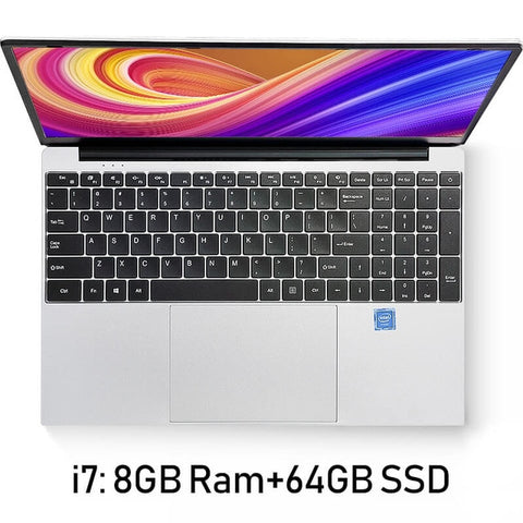 Ultrathin 15.6 Inch Intel i7 4650U Laptop 8GB RAM 1080P Notebook Windows 10 Dual Band WiFi Full Layout Keyboard Computer