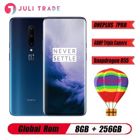 Global ROM Original Oneplus 7 PRO 8GB 256GB Smartphone Snapdragon 855 NFC 6.67 Inch Fluid AMOLED Display Fingerprint UFS 3.0