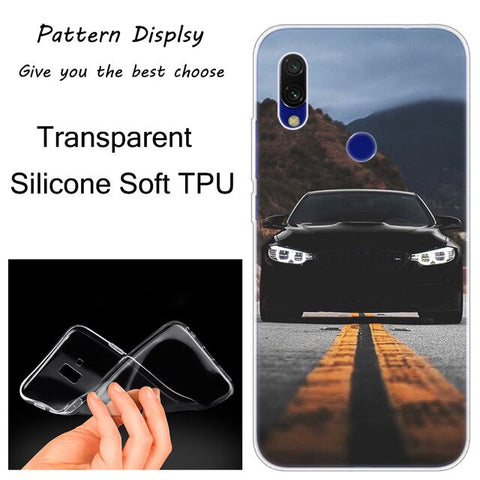 Hot Cool sports car Soft Silicone Case for Xiaomi Redmi K20 7 7A 5 5Plus 6 6A S2 Note 8 7 6 5 Pro Fashion Cover