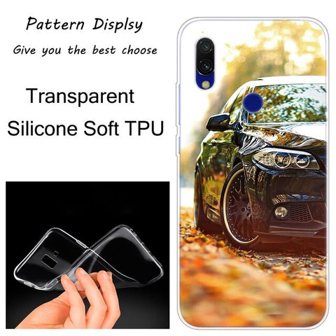 Hot Cool sports car Soft Silicone Case for Xiaomi Redmi K20 7 7A 5 5Plus 6 6A S2 Note 8 7 6 5 Pro Fashion Cover