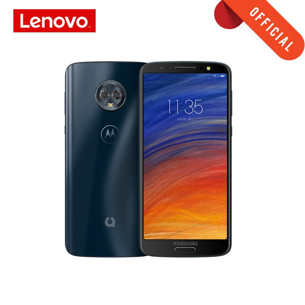 Moto G6 Smartphone 2160*1080 5.7 Inch Mobile Phone 4GB 64GB Front 16MP Octa Core Cellphone Glass Body 3000mAh Support MicroSD