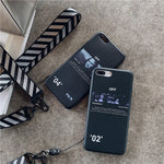 Hot luxury off fashion stripes case for iphone x xr xs max 11 pro 7 8 6 6S plus Twill arrow phone cover white soft silicon coque