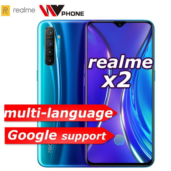 realme X2 X 2 Moblie Phone Snapdragon 730G 64MP  Camera 6.4'' Full Screen NFC OPPO Cellphone VOOC 30W Fast Charger