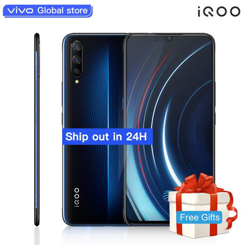 Authorized vivo celular iQOO Mobile Phone 6.41-inch Big screen Android 9 Snapdragon 855 NFC 4000mAh 44W Fast Charge  Cellphone