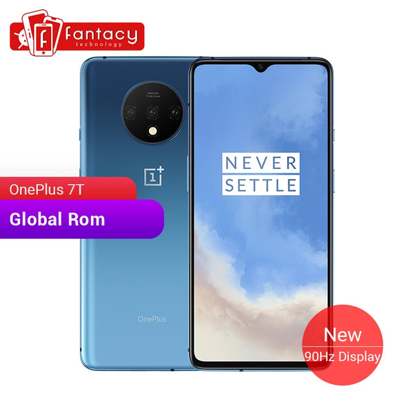 In Stock Global ROM OnePlus 7T 8GB 128GB Smartphone Snapdragon 855 Plus Octa Core 90Hz AMOLED Screen 48MP Triple Cameras NFC