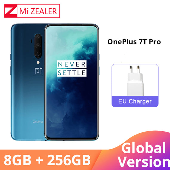 Global Version Oneplus 7T Pro 8GB 256GB Snapdragon 855 Plus Octa Core 48MP Triple Cameras 90Hz Fulid AMOLED 3800 mAh UFS 3.0 NFC