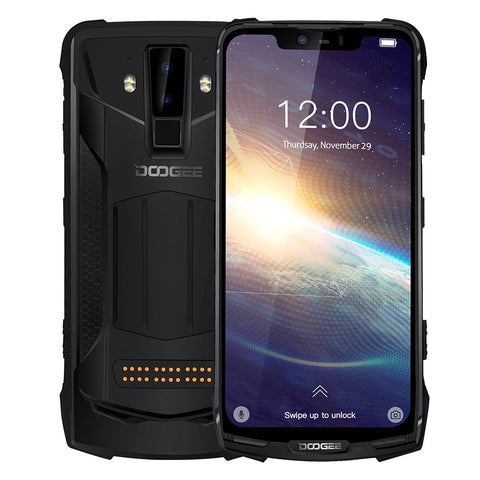 IP68 DOOGEE S90 Pro Modular Rugged Mobile Phone 6.18inch Display 12V2A 5050mAh Helio P70 Octa Core 6GB 128GB 16MP+8MP Android 9