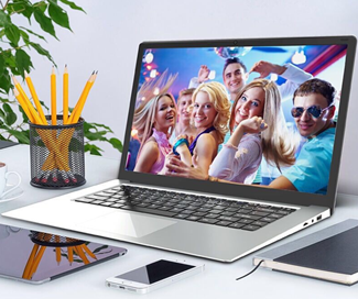 2019 Newest 15.6" Ultra-thin Laptop Intel E8000 Quad Core 4G+64G SSD M.2 Computer WiFi Bluetooth HDMI Movie/Sport/Gamin Notebook