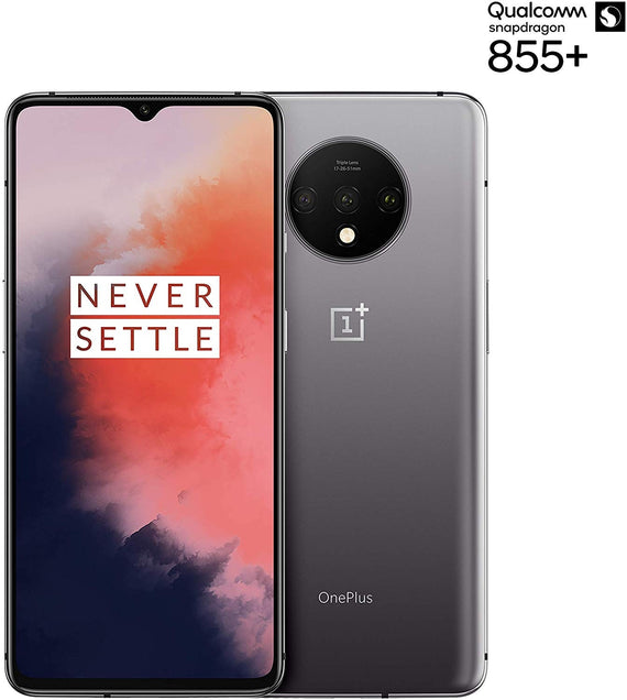 Phone OnePlus 7 T, Silver Color Frosted (Frosted Silver), 128 GB of Internal Memory 8 GB RAM, Dual SIM, Touch