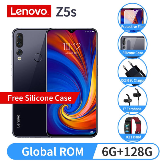 Lenovo Z5S 6GB 64GB 128GB with gift 6.3 inch Smartphone Z5 s Triple Rear Camera cellphone Snapdragon 710 Android P Global ROM