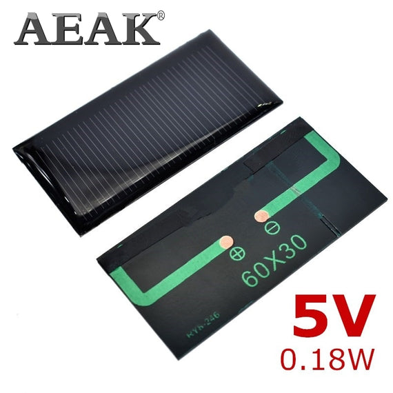 AEAK smart electronics Solar Panel 1W 5V electronic DIY Solar Panel for Cellular Phone Charger Home Light Toy etc Solar Cell