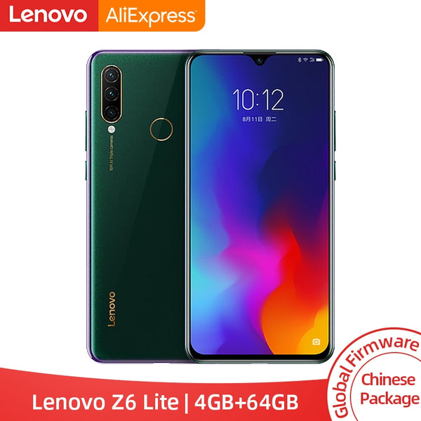 Global ROM Lenovo Z6 Lite 6GB 64GB Snapdragon 710 Octa Core Smartphone Triple Back Cams 19.5:9 Water Drop 6.3 Inch 4050mAh