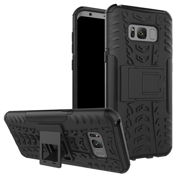 Kickstand Feature Heavy Duty Protection TPU and PC feature Full-body Rugged Protective Case for Samsung Galaxy S8 Plus (2017 R