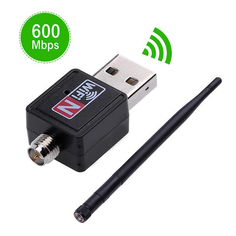 Wireless 600Mbps USB WiFi Router Adapter PC Network LAN Card Dongle with Antenna wifi Adapter wifi адаптер