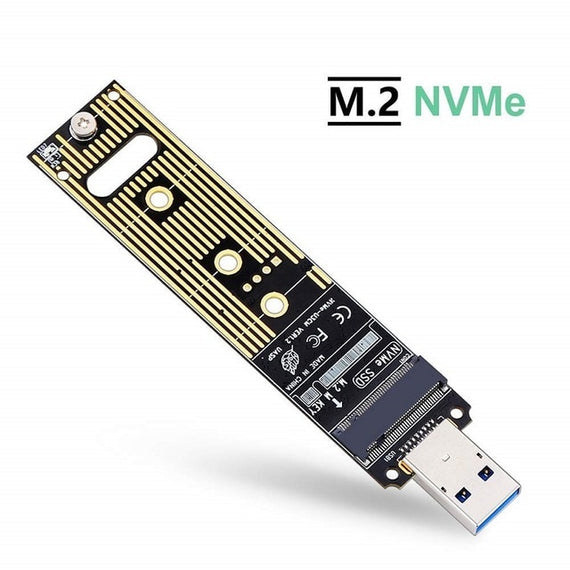 Onvian M.2 NVME USB 3.1 Adapter M-Key M.2 NGFF NVME to USB Card High Performance 10 Gbps USB 3.1 Gen 2 Bridge Chip SSD