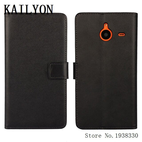 KAILYON Hot Genuine Leather Case For Nokia Microsoft Lumia 640 XL 640XL LTE Dual SIM Flip Wallet Cell Phone Back Cover Protect S