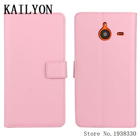 KAILYON Hot Genuine Leather Case For Nokia Microsoft Lumia 640 XL 640XL LTE Dual SIM Flip Wallet Cell Phone Back Cover Protect S