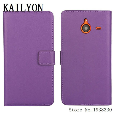 KAILYON Hot Genuine Leather Case For Nokia Microsoft Lumia 640 XL 640XL LTE Dual SIM Flip Wallet Cell Phone Back Cover Protect S