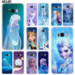 MLLSE Hot Frozen Princess Elsa Anna Hot Hard Case Cover for Samsung Galaxy S10 Lite S9 S8 Plus S7 S6 Edge S5 S4 Mini Cover