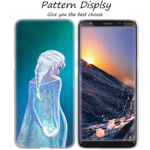 MLLSE Hot Frozen Princess Elsa Anna Hot Hard Case Cover for Samsung Galaxy S10 Lite S9 S8 Plus S7 S6 Edge S5 S4 Mini Cover