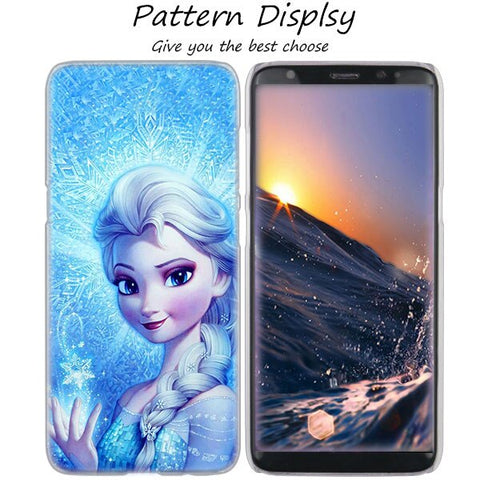 MLLSE Hot Frozen Princess Elsa Anna Hot Hard Case Cover for Samsung Galaxy S10 Lite S9 S8 Plus S7 S6 Edge S5 S4 Mini Cover