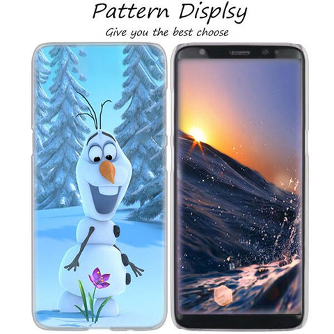 MLLSE Hot Frozen Princess Elsa Anna Hot Hard Case Cover for Samsung Galaxy S10 Lite S9 S8 Plus S7 S6 Edge S5 S4 Mini Cover