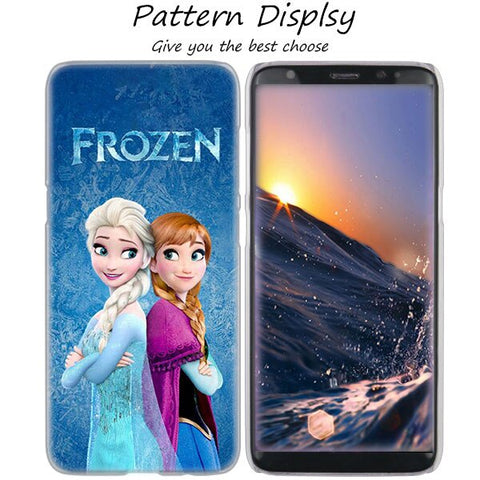 MLLSE Hot Frozen Princess Elsa Anna Hot Hard Case Cover for Samsung Galaxy S10 Lite S9 S8 Plus S7 S6 Edge S5 S4 Mini Cover