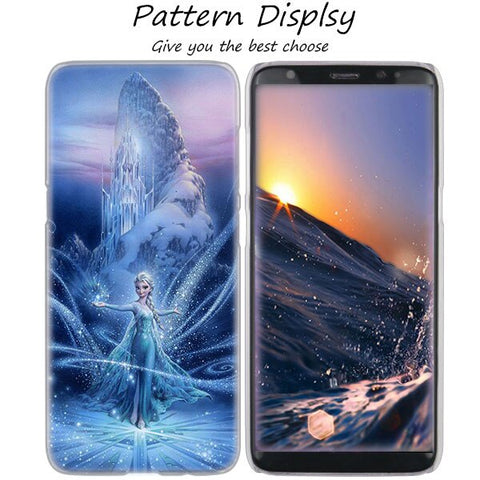 MLLSE Hot Frozen Princess Elsa Anna Hot Hard Case Cover for Samsung Galaxy S10 Lite S9 S8 Plus S7 S6 Edge S5 S4 Mini Cover