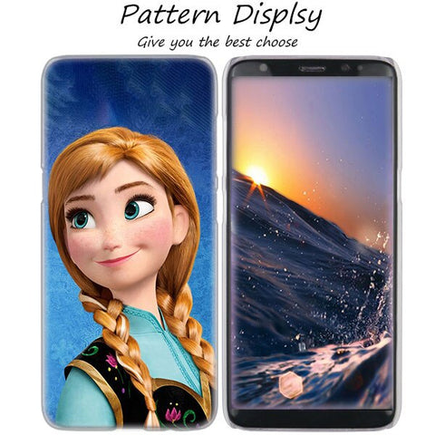 MLLSE Hot Frozen Princess Elsa Anna Hot Hard Case Cover for Samsung Galaxy S10 Lite S9 S8 Plus S7 S6 Edge S5 S4 Mini Cover