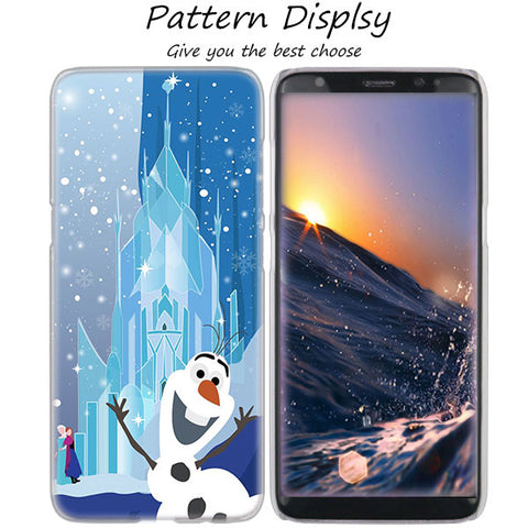 MLLSE Hot Frozen Princess Elsa Anna Hot Hard Case Cover for Samsung Galaxy S10 Lite S9 S8 Plus S7 S6 Edge S5 S4 Mini Cover