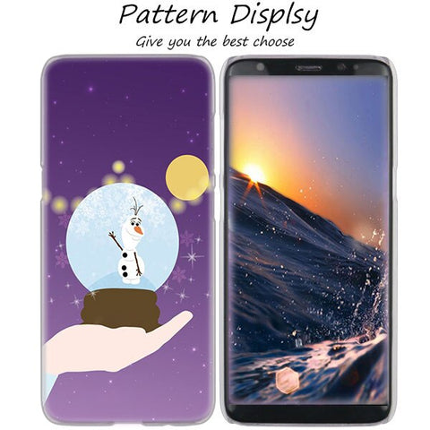 MLLSE Hot Frozen Princess Elsa Anna Hot Hard Case Cover for Samsung Galaxy S10 Lite S9 S8 Plus S7 S6 Edge S5 S4 Mini Cover