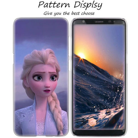 MLLSE Hot Frozen Princess Elsa Anna Hot Hard Case Cover for Samsung Galaxy S10 Lite S9 S8 Plus S7 S6 Edge S5 S4 Mini Cover