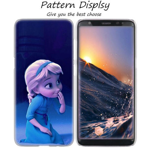 MLLSE Hot Frozen Princess Elsa Anna Hot Hard Case Cover for Samsung Galaxy S10 Lite S9 S8 Plus S7 S6 Edge S5 S4 Mini Cover