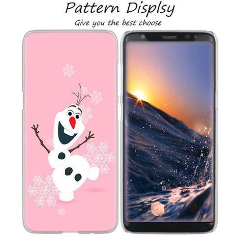 MLLSE Hot Frozen Princess Elsa Anna Hot Hard Case Cover for Samsung Galaxy S10 Lite S9 S8 Plus S7 S6 Edge S5 S4 Mini Cover